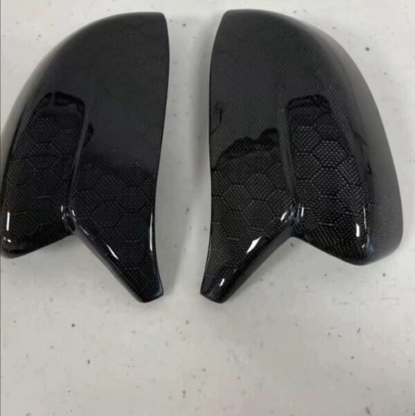 Carbon fiber mirror caps