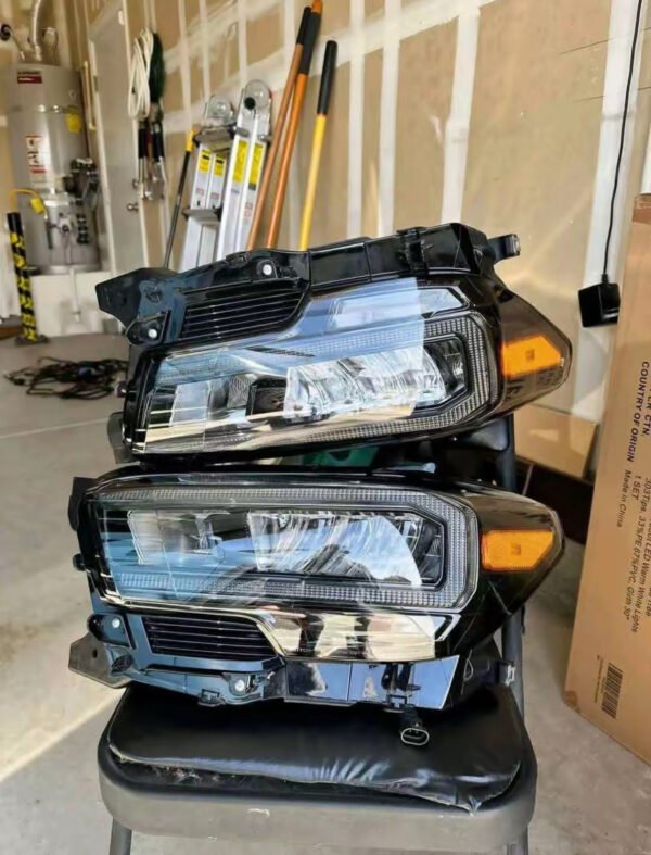 AlphaRex Headlights: 2016-2023 TCMBST TOYOTA TACOMA TRD Pro-Style LED Headlights | Clear DRL