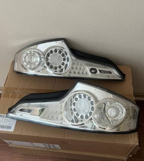 03-07 Infiniti G35 COUPE OEM CUSTOM CLEAR TAIL LIGHTS W/ OEM CLEAR HOUSING REFLECTORS