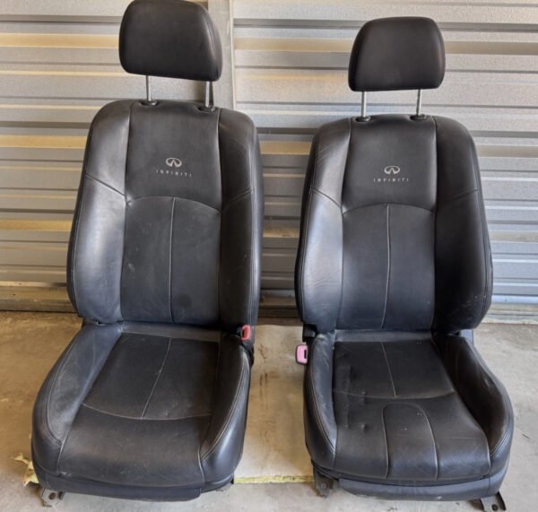 BLACK 09-15 INFINITI G25 G35 G37 Q40 SEDAN SEAT FRONT LH RH DRIVER PASSENGER OEM