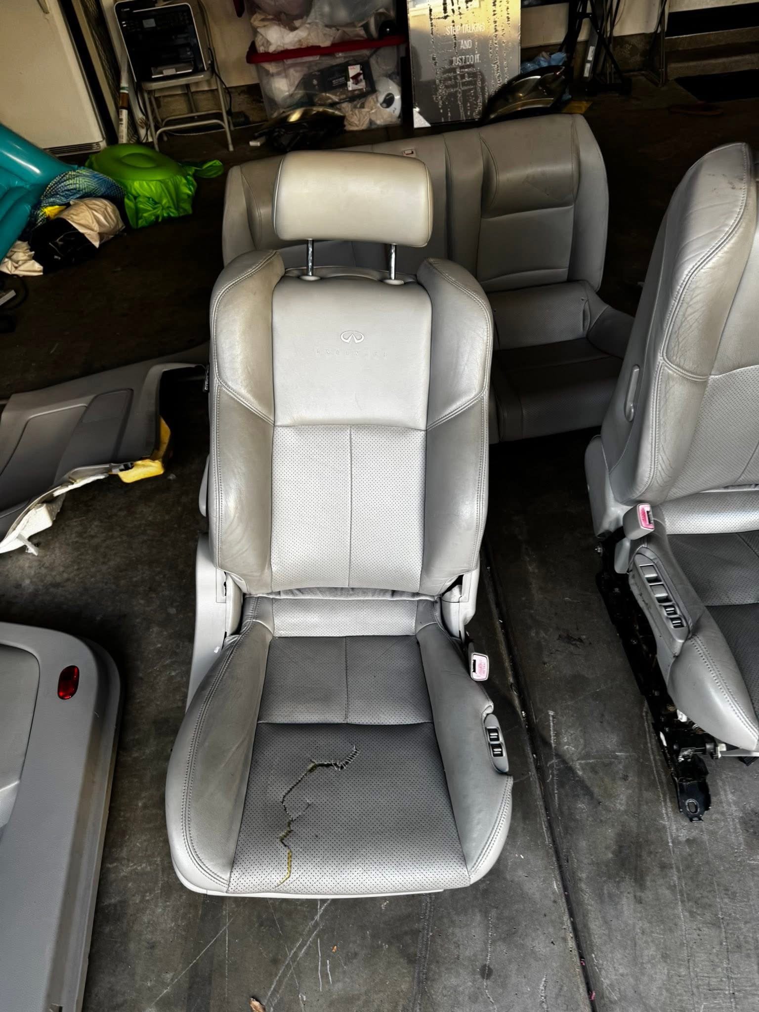 Selling full grey leather interior with panels for a 2005 G35 coupe. - Image 4